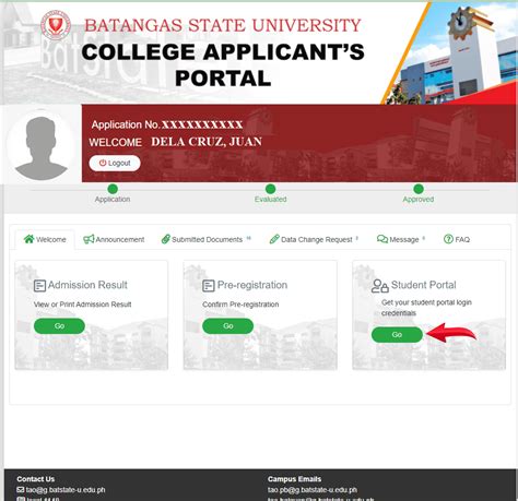 bpsu admission login|BatStateU .